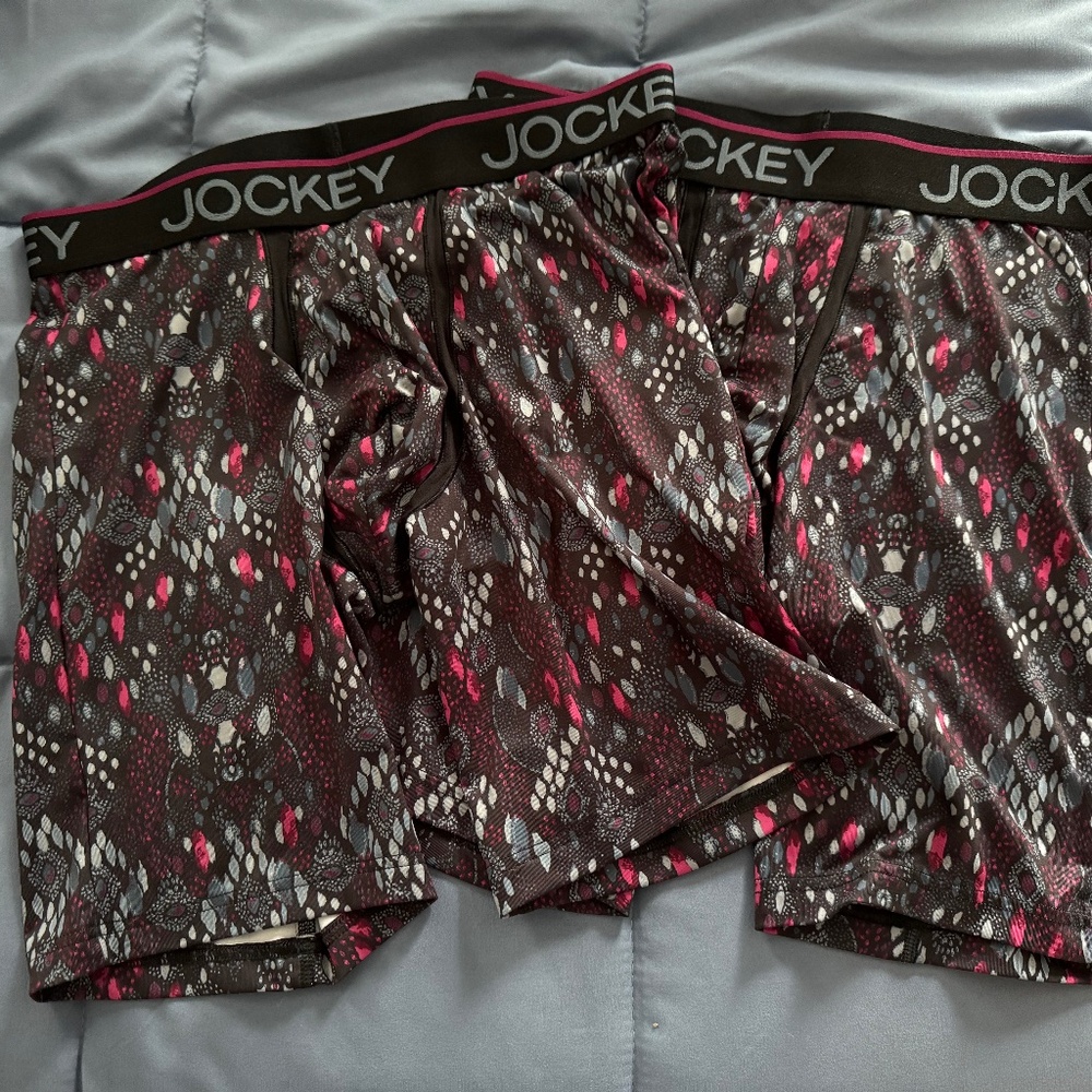 Jockey Chafe Proof Mens Long Leg Boxer Briefs  - 2 pairs